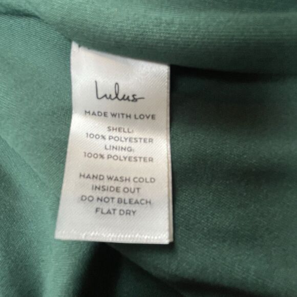 Lulus Aura Emerald Green Sleeveless Satin Maxi Dress Party Wedding HOCO Prom-XS - Picture 8 of 10